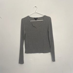Gray Long Sleeve Shirt - Medium